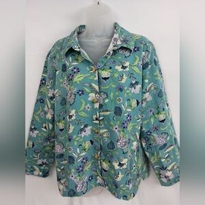 TOG SHOP Spring Ready Button Up Jacket Butterly‎ Cottagecore (#1,332)(C)
